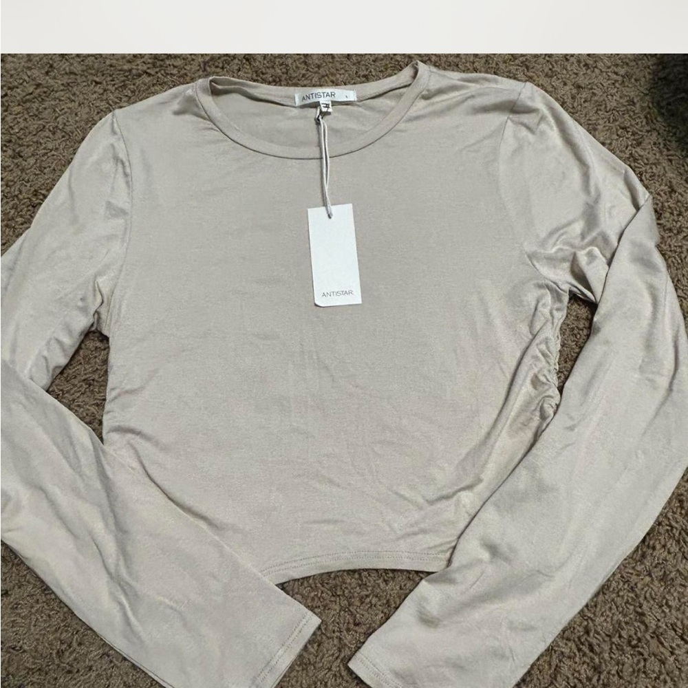 Women's Cream Long Sleeve Top